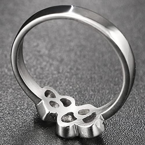 Stainless Steel Size 3-13 Linked Hearts Infinity Wedding Promise Statement Anniversary Proposal Ring3