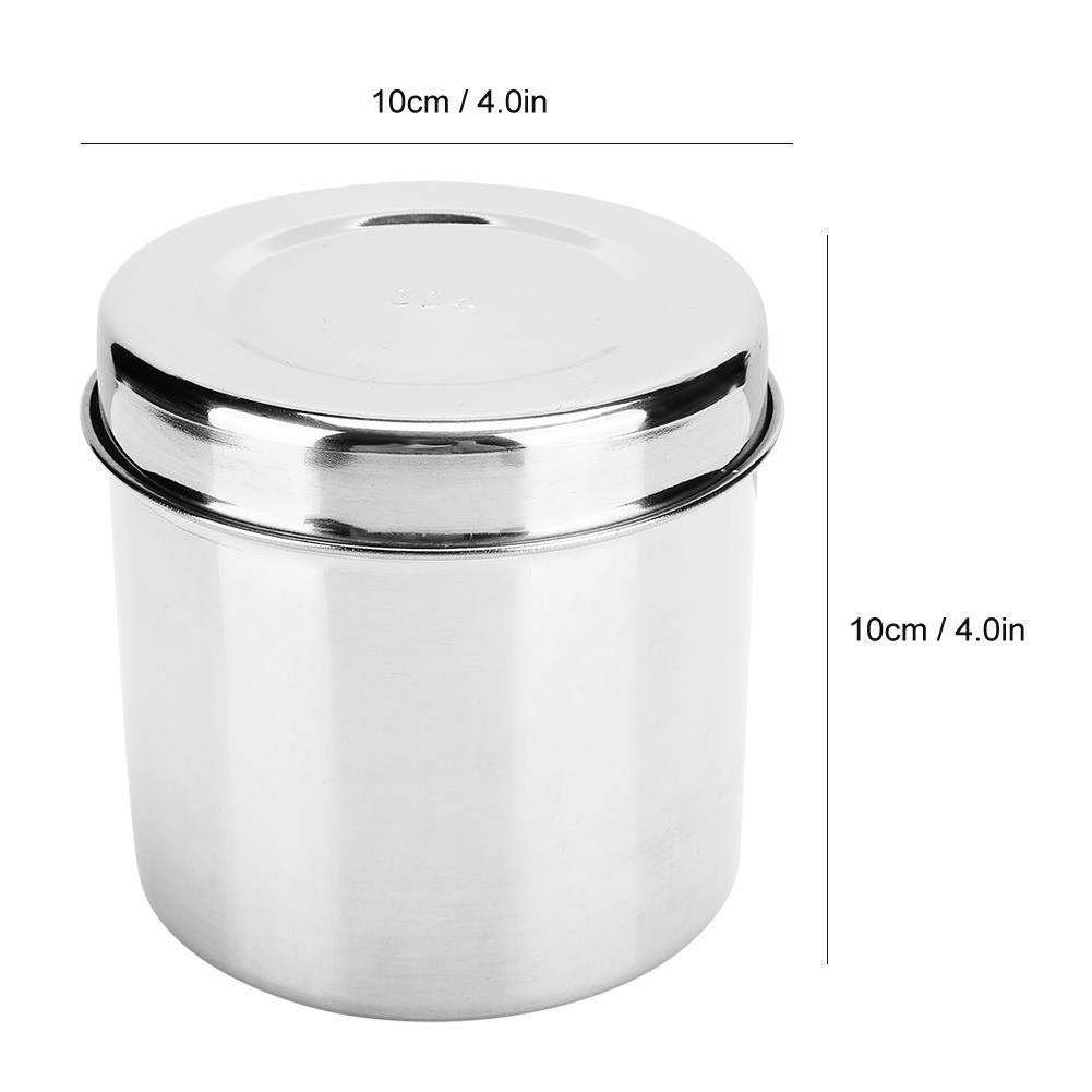 304 Stainless Steel Medical Ointment Jar, Cotton Container, Anti-Iodine Container for Hospital Beauty Salon