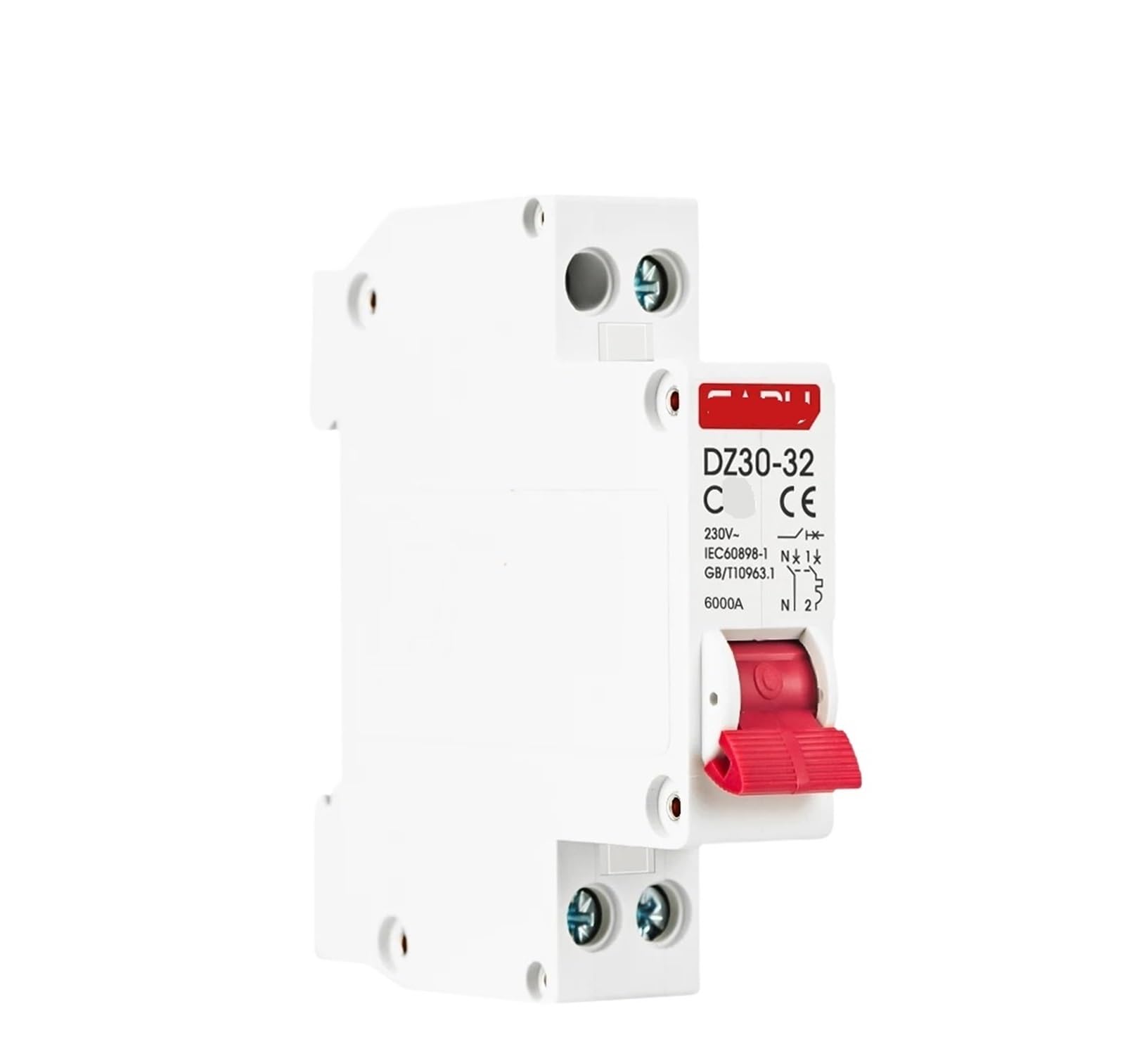 Mini disjoncteur DPN 1P+N 32A pour tableau électrique domestique sur rail