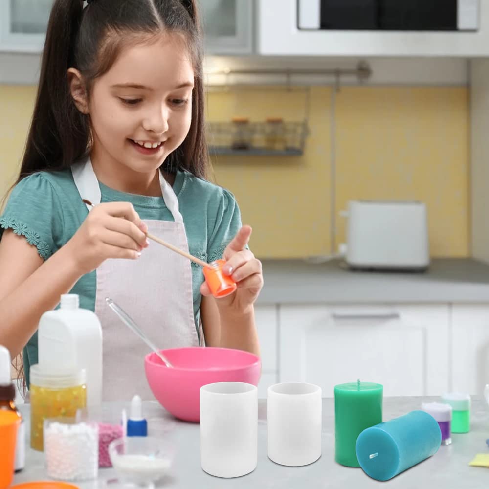 Buy 5 Pcs Candle Molds, JiaLe Cylinder Epoxy Resin Moulds and Hexagonal