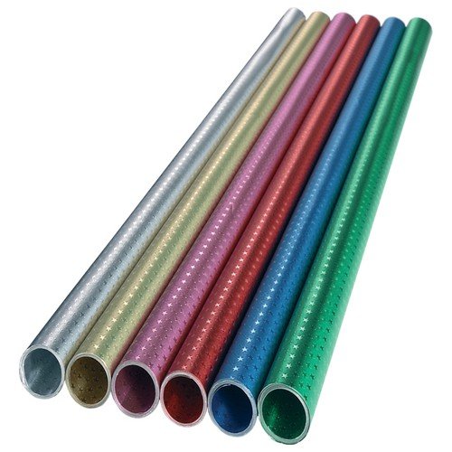 Preisvergleich Produktbild Metallfolie Sternchen rot / rot