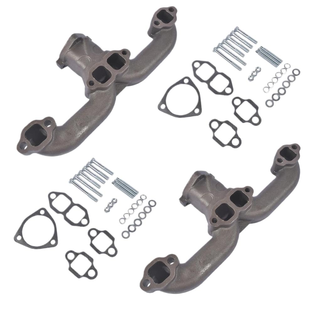 Set collettori di scarico compatibili con ferro sferoidale SBC 283 305 350 400 con guarnizione