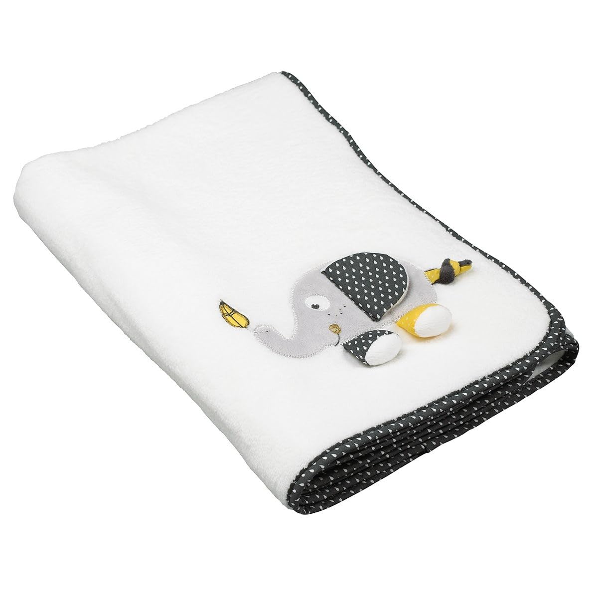 Sauthon Couverture bébé en Velours Blanc