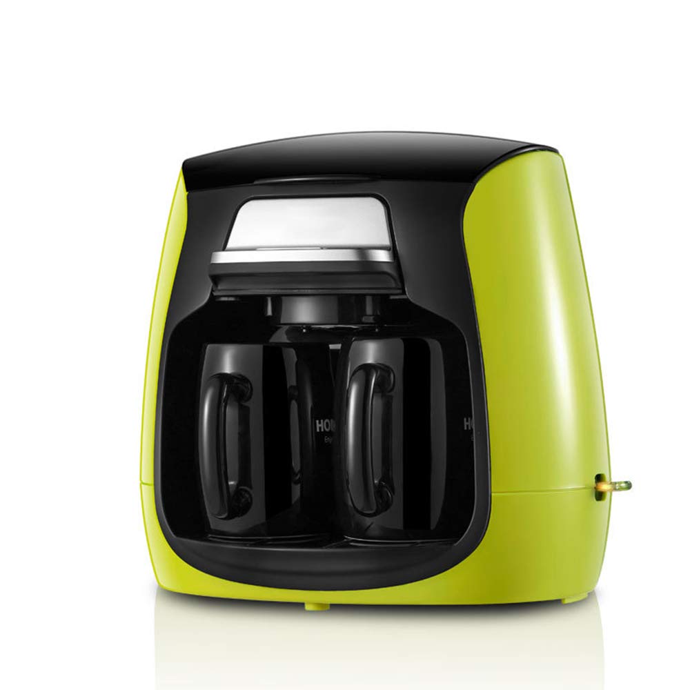 AMLILY Portable Small American Coffee Machine, Ceramic Cup Household Tea Machine, Mini Single Cup Coffee Machine,Green