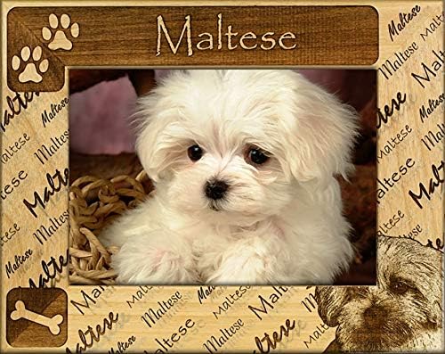 GWP Maltese: Engraved Alderwood Picture Frame. Available in four sizes.