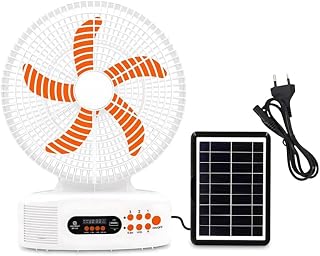 Drumstone Assurance – ????????-???????????????? ???????????????????????????????? Solar Battery-Powered Fan with LED Night Light – USB Rechargeable, Po Price In India