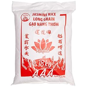 RICEFIELD Jasminreis 100%, Langkorn, 18000 g