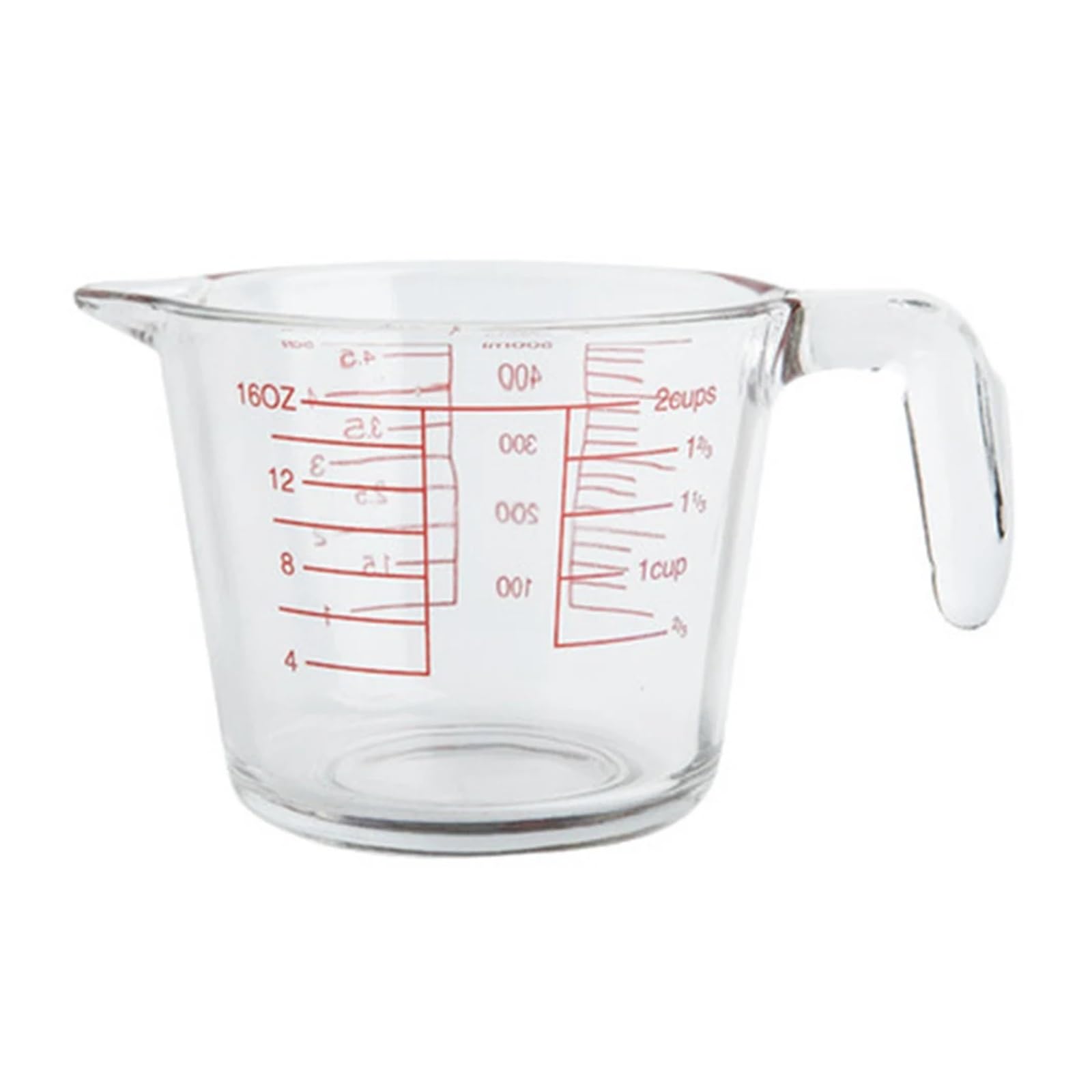 Glasmessbecher Messbecher aus Glas, 1000 ml, schwer, mit klarer Skala, for Milch, Kaffee, Saft, Essig und andere Flüssigkeiten