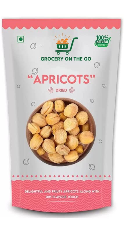 GROCERY ON THE GO Premium Dried Apricot | Khumani | Jardalu | Badam BOR |Soft |-1kg