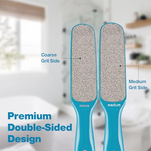 Image of Probelle Double Sided Multidirectional Nickel Foot File Callus Remover - Immediately Reduces calluses and Corns to Powder for Instant Results, Safe Tool (Blue)