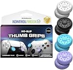 KontrolFreek No-Slip Thumb Grips | Universal Edition for Nintendo Switch Pro, Switch 2, PlayStation 4, PlayStation 5, Xbox One & Xbox Series X|S Controller | 8-Pack | Lavender/Aqua/White/Black