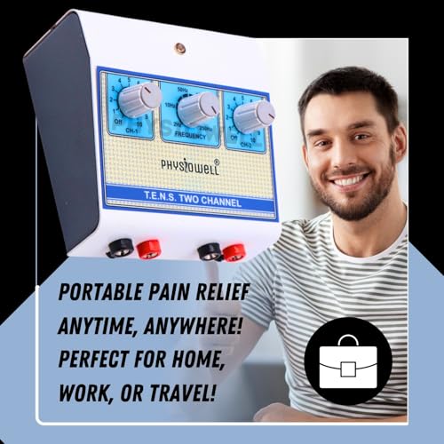 Image of Physiowell Mini Tens 2 Channel Electro Therapy Machine (Transcutaneous Electrical Nerve Stimulation) for Full body (Electrode Pad)