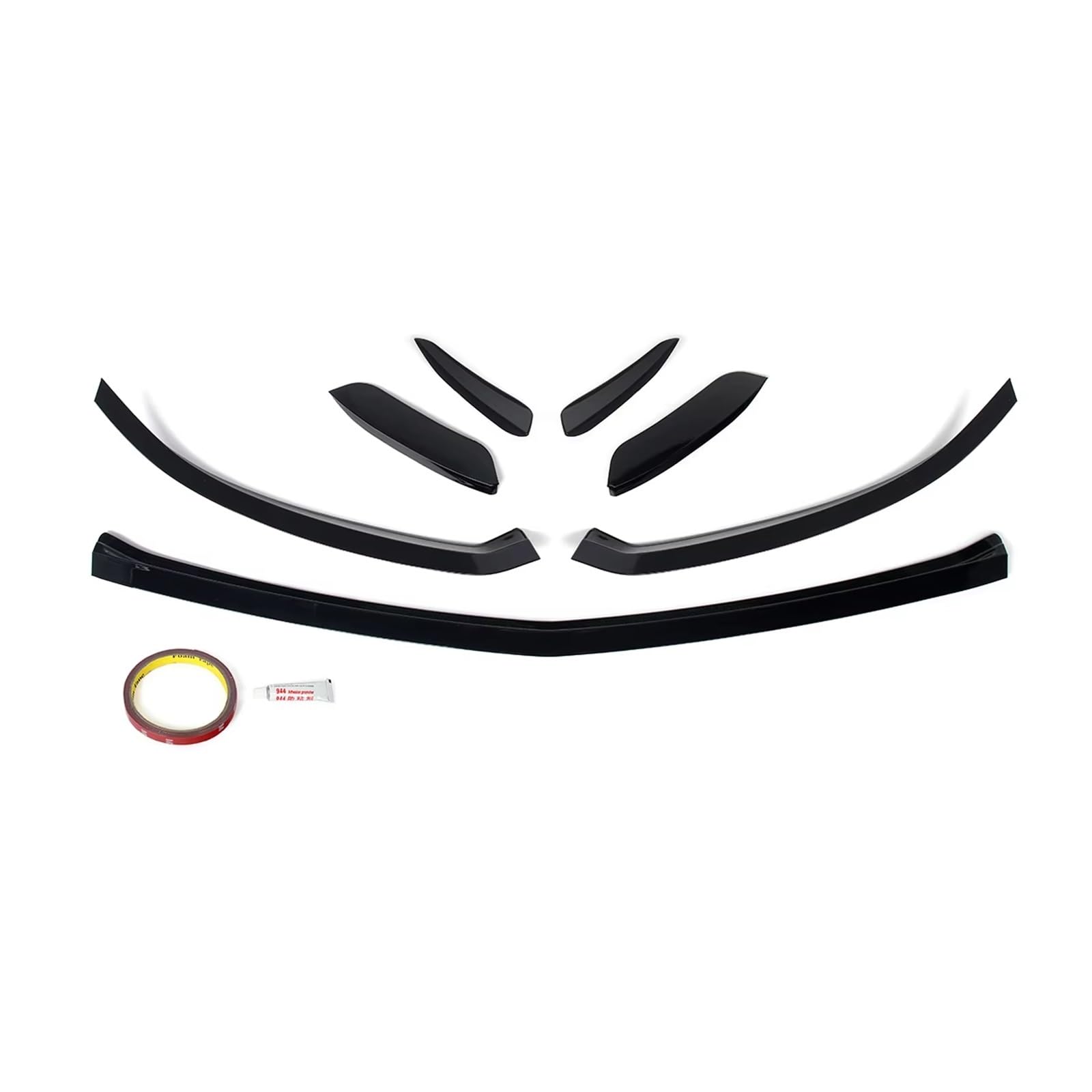 Alerón Lip Kit Defensa Delantera Negro Brillante Para Benz Clase A W177 Para AMG LINE 2018+ A45 Protector Parachoques Delantero Parachoques Delantero Spoiler