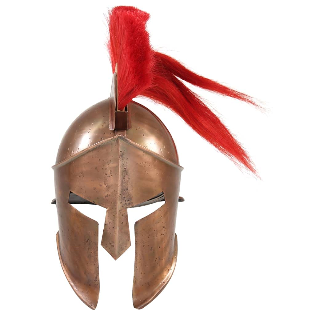 Genérico Réplica de Casco de Guerrero Griego rol en Vivo Acero Cobre,Arte y Ocio,Hobbies y Artes Creativas,Coleccionables,Armas coleccionables,Multicolor,2.45 kg,286228