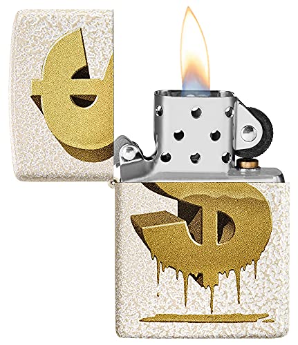 Encendedor Zippo diseño Drippy Dollar Mercury Glass miniatura 3
