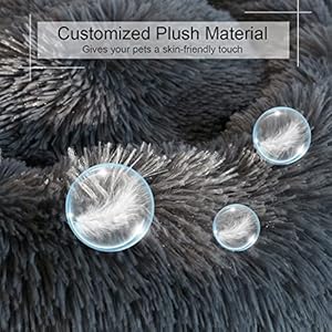 Dog Bed, Cat Calming Bed, Faux Fur Pillow Pet Donut Cuddler Round Plush Bed for Large Medium Small Dogs and Cats Dog Bed Cat Calming Bed Faux Fur Pillow Pet Donut Cuddler Round Plush Bed for Large Medium Small Dogs and Cats