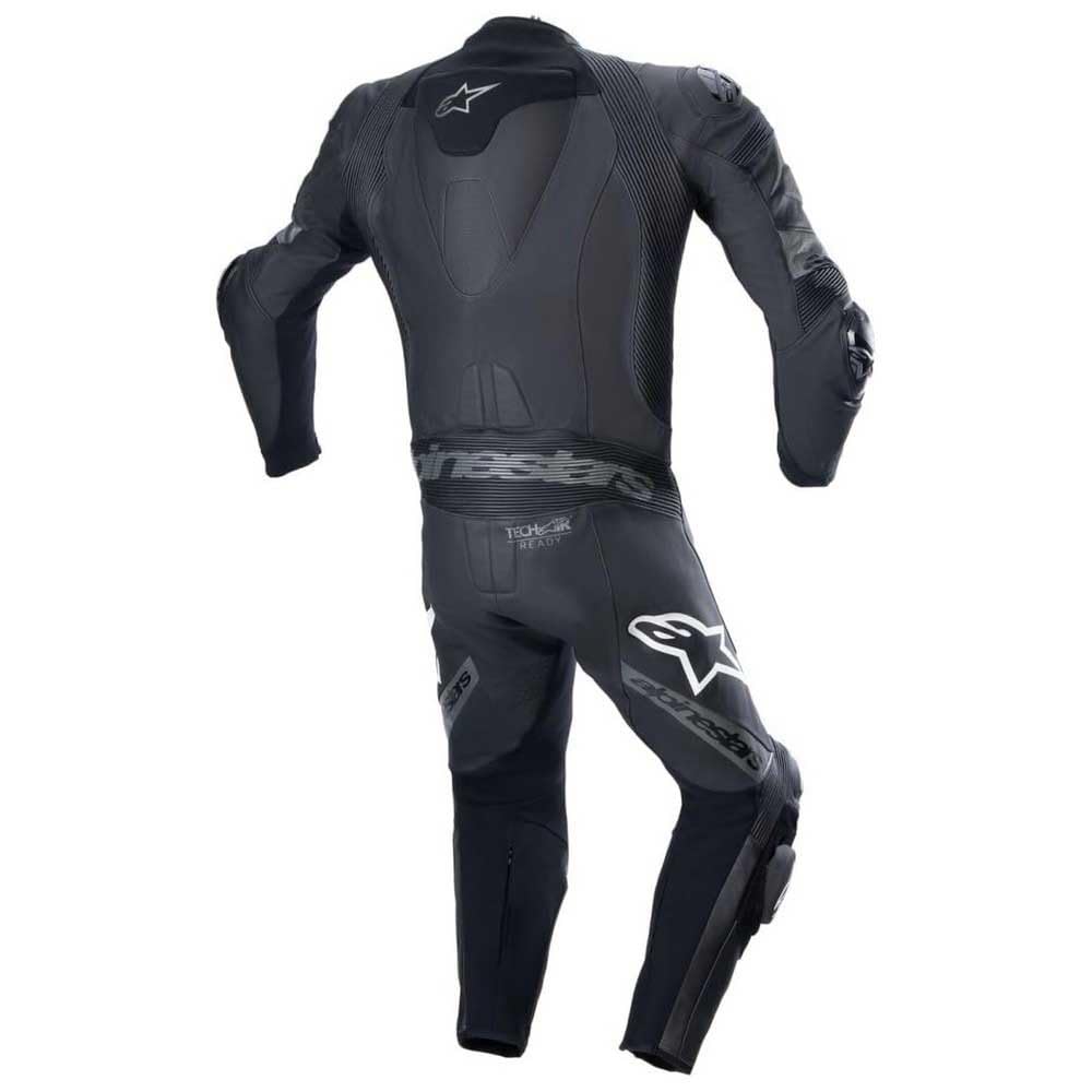 Alpinestars Missile V2 Ward 1-Piece Leather Suit (Black/Metallic Gray, 54)