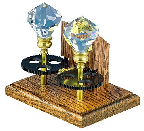 Solar Powered Silent Symphony Dual Spinning Crystals | Light Up a Room with Dazzling Rich Colors | Enjoy The Effects of The Austrian Crystal Prism | Relax While Watching Rainbows Move Around The Room