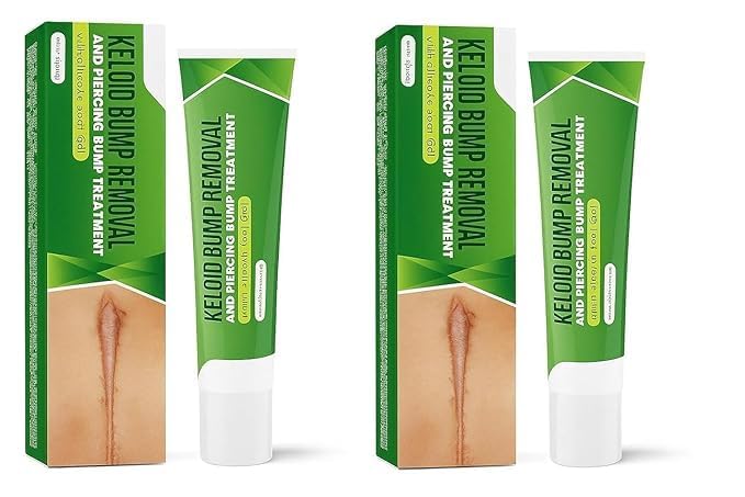 Image of Keloid & Scar Removal Gel - Advanced Silicone Scar Treatment Cream | Fades Acne, Surgery, Injury & Piercing Scars | Smoothens Skin, Reduces Bumps & Marks | 30g Scar Repair Solution (2)