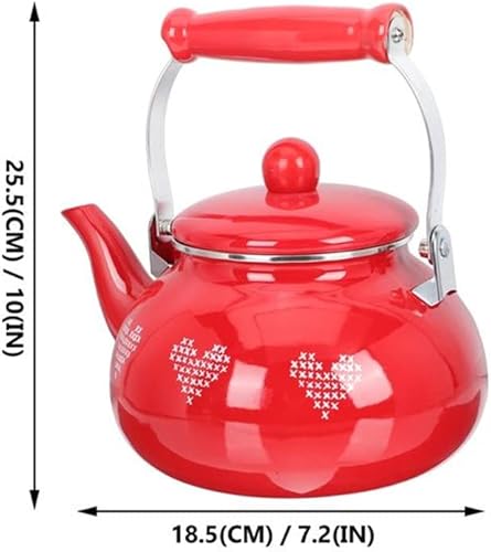 Miniatura 2 de ZHUHW - Hervidor de té esmaltado grueso para calefacción práctico hervidor de agua