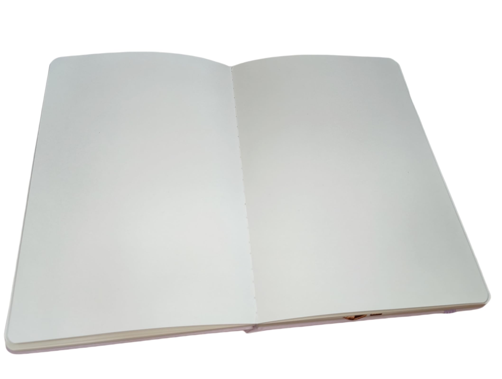 Taccuino A5 Bianco Copertina Rigida 120GSM 172 Pagine Quaderno con Tasca Posteriore Banda Elastica Lilla