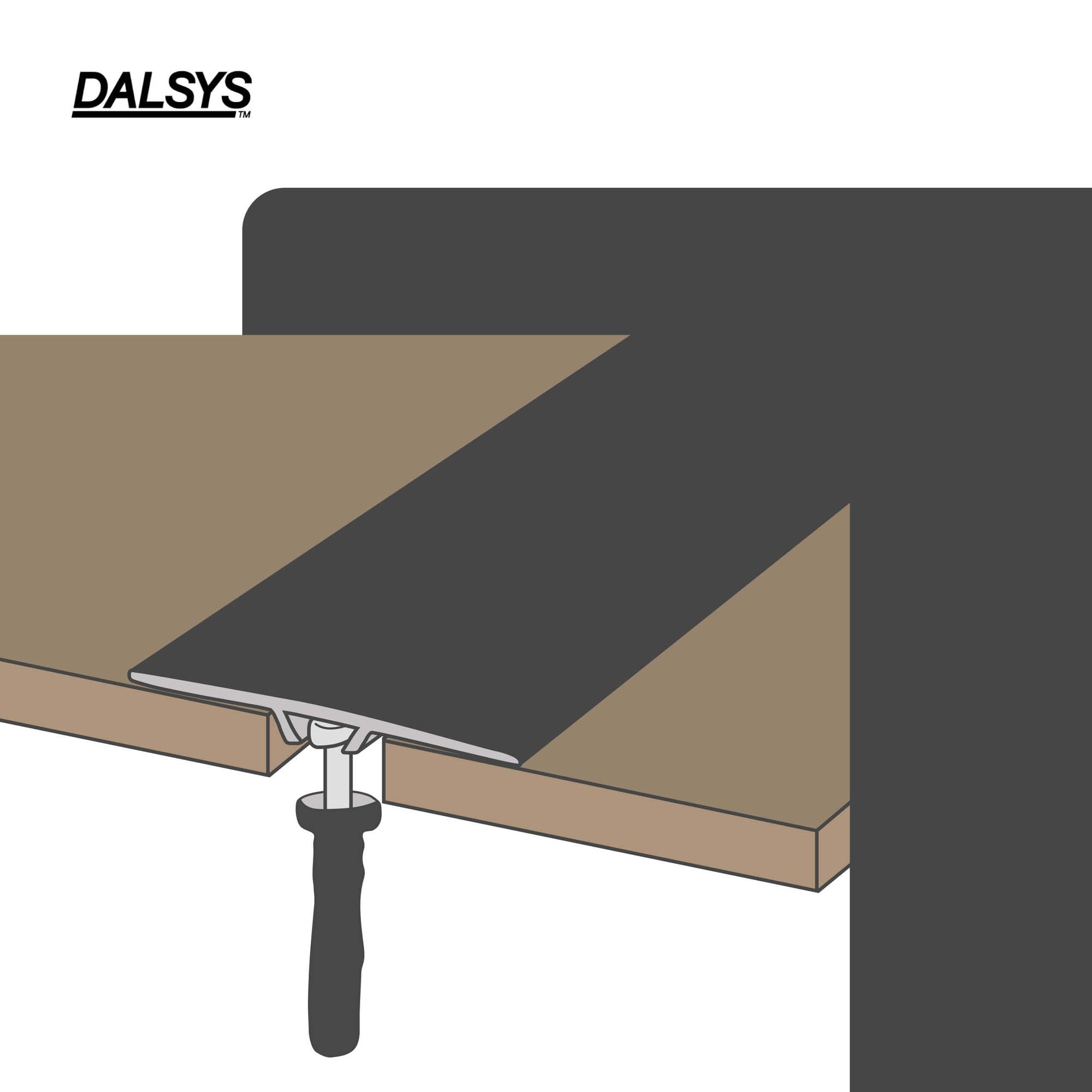 Dalsys - Profilé De Transition Plat, Avec Matériel De