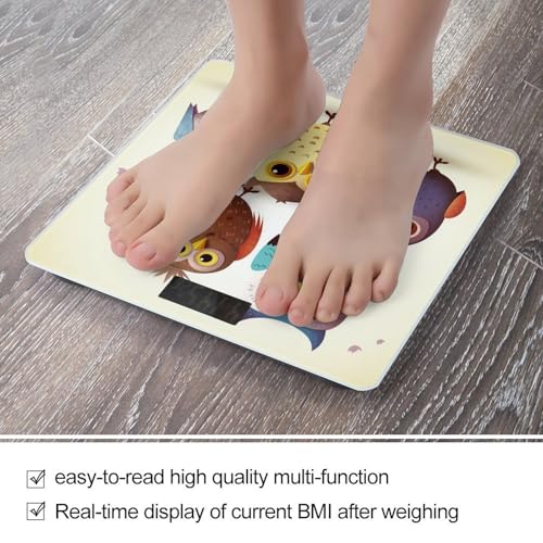 Báscula Digital de Baño con Diseño de Búhos y Pájaros miniatura 5