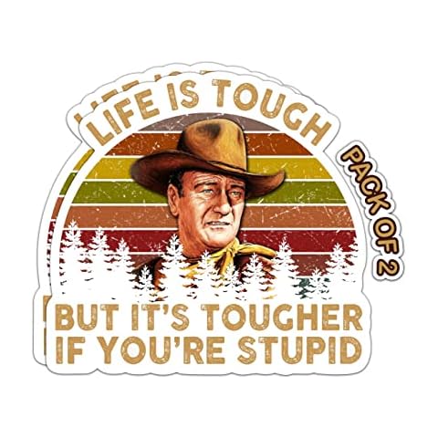 IMPERIAL VIBES – Life is Tough Sticker – Vinyl Decal for Car, Truck, and Van – Removable Indoor and Outdoor Use for Laptop Sticker – Waterproof Decal for Window and Waterbottle – Pack of 2 Imp 15 Cover