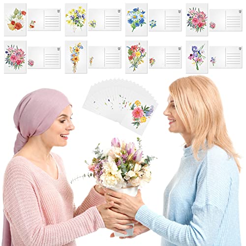 80 Pcs Watercolor Floral Cards Flower Retro Blank Postcards Vintage Spring Cards 4 X 6 Inch Watercolor Floral Greeting Cards Assorted Artistic Blank Note Cards For Home Office (Watercolor Flower) #TOP6