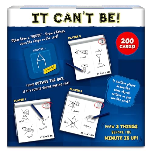 Image of Skillmatics Card & Board Game - It Can't Be, Fast-paced Fun, Hilarious Drawing Game, Perfect for Families, Parties, and Game Nights, Race to Doodle, Gifts for Kids, Teens, Adults Ages 7, 8, 9, 10 & Up