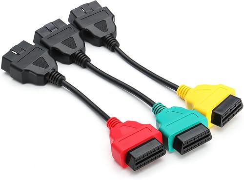 Miniatura 6 de 3 unids Cables Adaptadores A1+A2+A3 16-Pins Cable de Coche Adaptador Conector para Fiat para Alfa Romeo Lancia OBD II 2