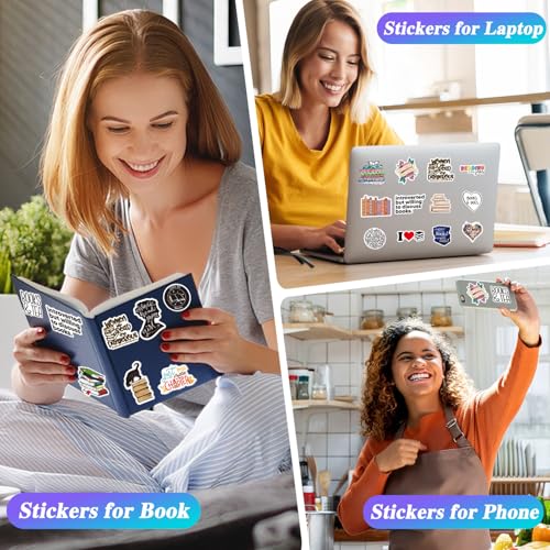 image for Aimery 50Pcs Book Stickers for Kindle – Aesthetic Reading Bookish St