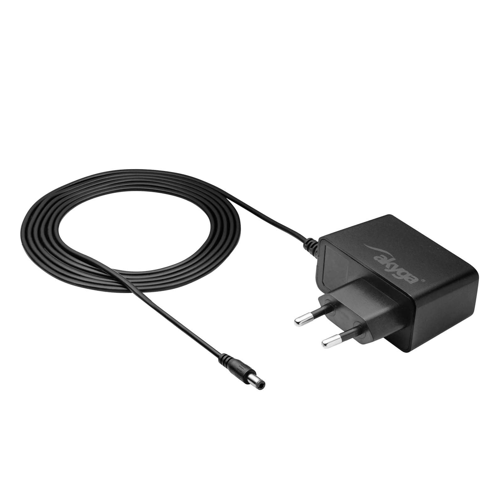 Zasilacz sieciowy adapter sieciowy kabel ładujący ładowarka AKYGA AK-PD-32 9 V/1 A 9 W z wtyczką 5,5 x 1,4 mm kompatybilna z Casio Keyboard Syntezator Piano