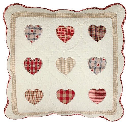 Clayre & Eef Cuscino coprire CUORICINO Patchwork