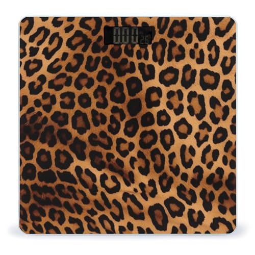 Báscula Digital de Baño Cool Cheetah Leopard 400lb Vidrio Templado miniatura 1