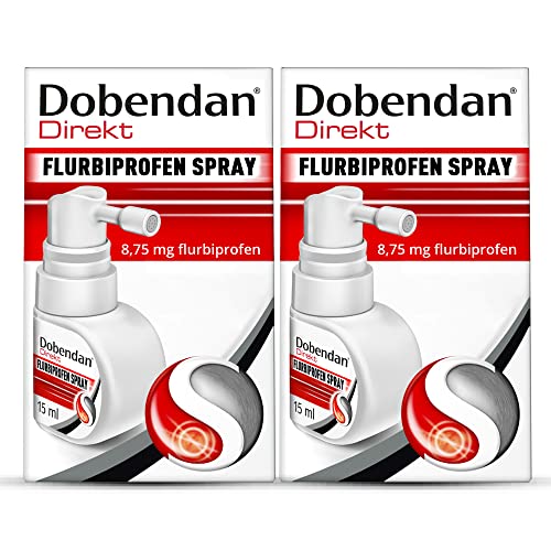 Doppelpack DOBENDAN Spray mit schneller und langanhaltender Wirkung bei Halsschmerzen 2x 15ml