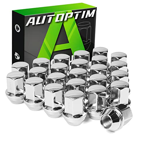 Image of AUTOPTIM M14x1.5 OEM Lug Nuts - Replacement for 1999-2023 Chevy Silverado 1500, 2001-2023 Tahoe, 2009-2023 Traverse, 2015-2023 Colorado, 2012-2023 Suburban, 24 PCS Factory Closed End Lug Nut