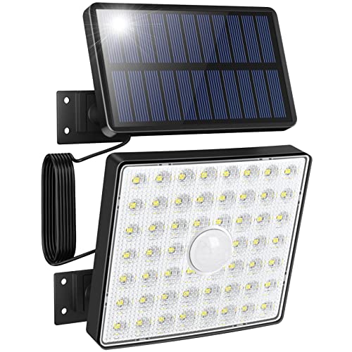 Luce Solare Esterna LED Con 2 Sensori Movimento - 296 LED, 3500LM, 7000K, 3 Modalità, Telecomando, IP65 - Foto 3
