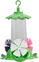 Bebedouro Beija-Flor Gold, Alimentador para Aves, Plástico, Design Floral, Anti-formiga Anti-Gotejamento, 220ml, Verde