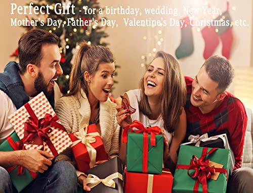 Foto von izdeel Moscow Mule Becher 4er Set Kupfer Becher 550ml für Cocktail, Gin, Bier, kalte Getränke, Zuhause, Bar, Party, Valentinstag Geburtstag Geschenke Kasten (4 Tassen und 4 Strohhalme)