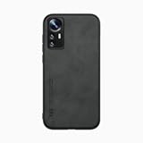 Silklike Case for Xiaomi 12 Lite - Cover Bumper Built-in Metal Plate for Xiaomi 12 Lite - Black