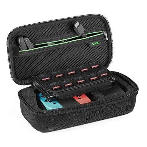 U.green Case Bag Bolsa Estojo para Nintendo Switch Forro Interno de Espuma Diferentes Repartições Design de Ziper/No Brasil 