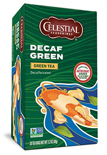 Celestial Seasonings, Green Tea, With White Tea, Decaf, 20 Ct #TOP16