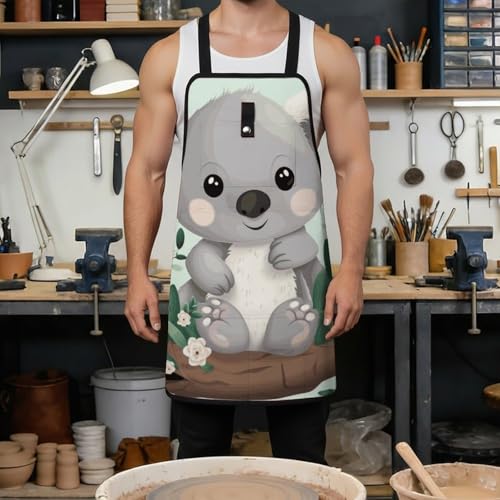 Delantal Koala ajustable con 8 bolsillos para hombre y mujer miniatura 4