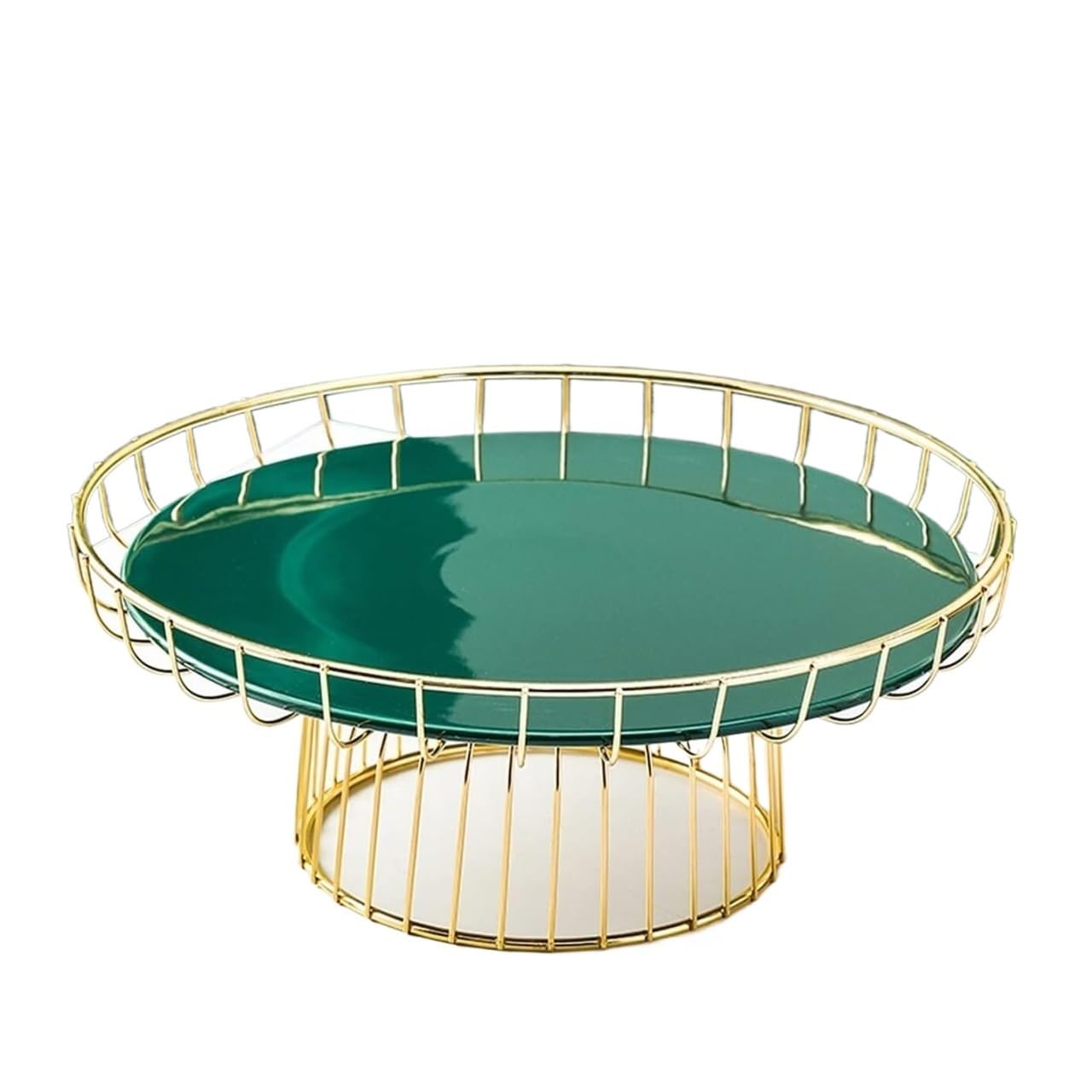 TBDdsd Cake stands, Single Layer Ceramic Dessert Table Wedding Decoration Cake Display Stand Light Luxury Birthday Party CupCake Tray