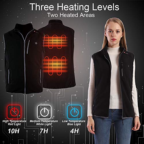 PROSmart Heated Vest Polar Fleece Lightweight Waistcoat with USB Battery Pack for Men and Women (Unisex)4