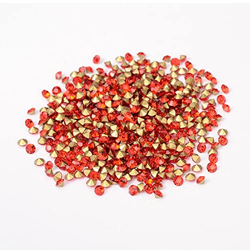 Craftdady 80 Pezzi Perline E Pendenti In Vetro Sfaccettato Color Oro Chiaro - Forme: Rombo, Cuboide, Fiocco, Rotondo - Per Collane, Bracciali, Orecchini Fai Da Te - Cristallo Trasparente