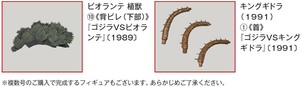 東宝怪獣コレクション 第36号(ビオランテ植獣10/キングギドラ