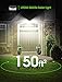LITOM Original Solar Lights Outdoor, 3 Optional Modes Wireless Motion Sensor Light with 270° Wide Angle, IP65 Waterproof, Easy-to-Install Security Lights for Front Door, Yard, Garage, Deck-4 Pack