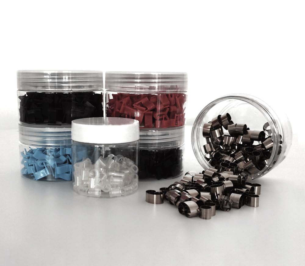 Clips metalográficos for soporte de muestras: consumibles de laboratorio de metal y plástico duraderos for la fijación de muestras en análisis metalográficos(Black Triangular,100pcs)